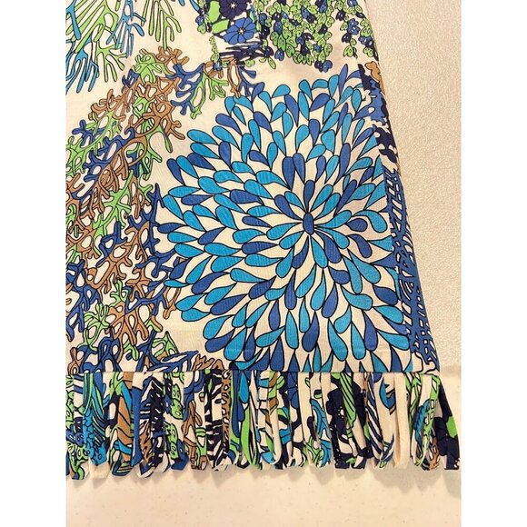 Tibi Women’s Ocean Wave Sleeveless Sheath Silk Dress Multicolor size 2 - Picture 5 of 5